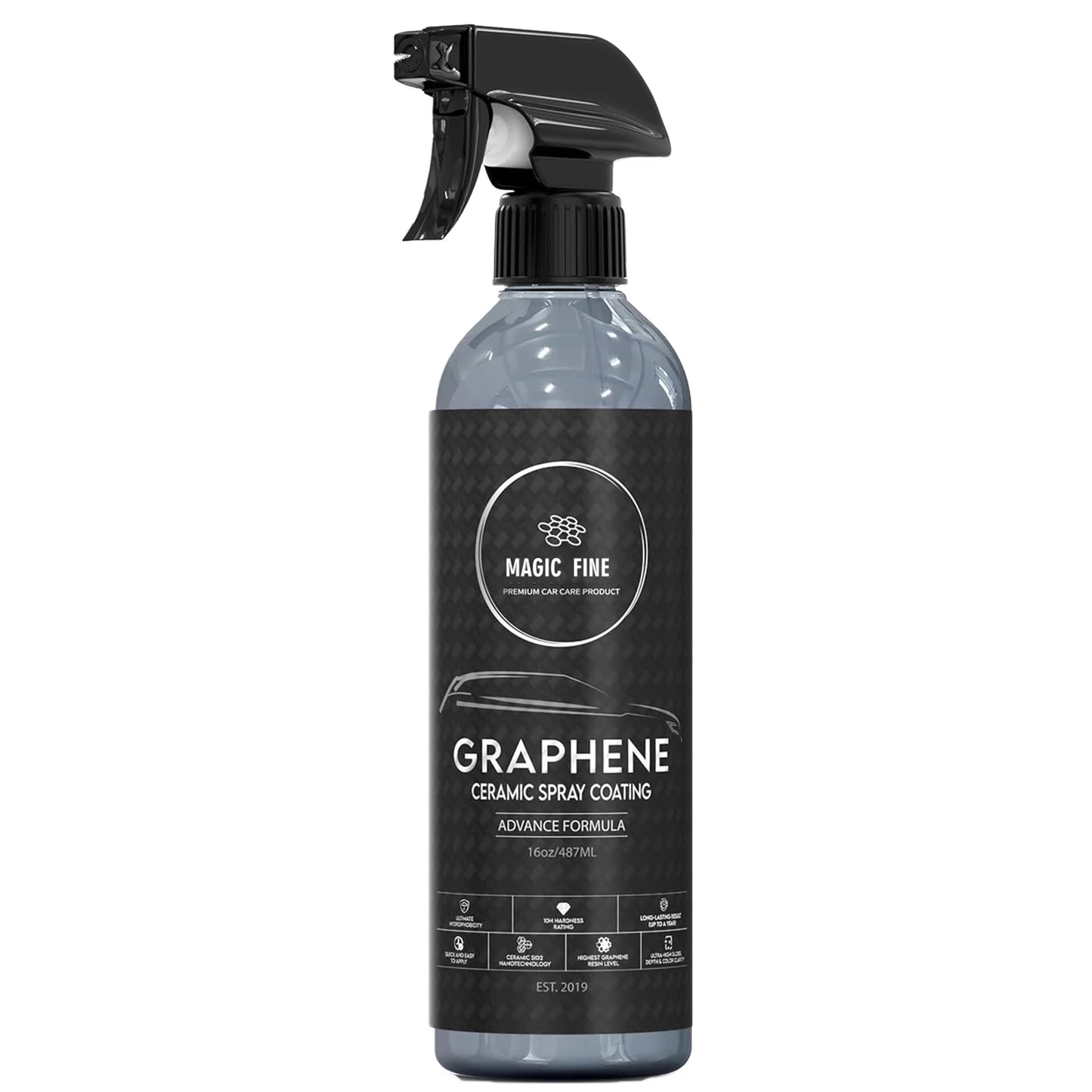 Graphene Ceramic Spray Coating Quick Easy for Cars Motorcycles Professional-Grade Sealant for Gloss Shine Waterless Wash Wax Peaceful Pleasures Health and Wellness 500ml