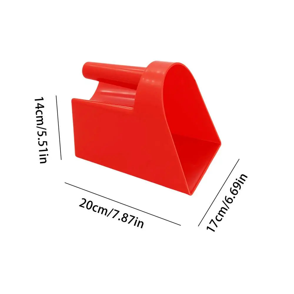 Plastic Feed Scoop – Flat Bottom Food Shovel for Livestock & Pets