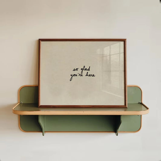 So Glad You're Here Entryway Wall Art Print Canvas Painting Poster Picture For Living Room,Guest Room Bedroom Home Decor Peaceful Pleasures Health and Wellness G3622 21x30cm No Frame