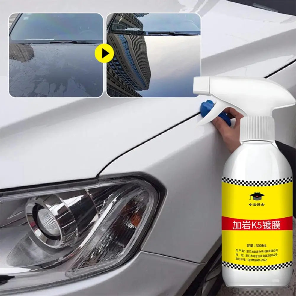 Liquid Glass Car Coating Spray – Anti-Fog, 5H Waterproof Shield