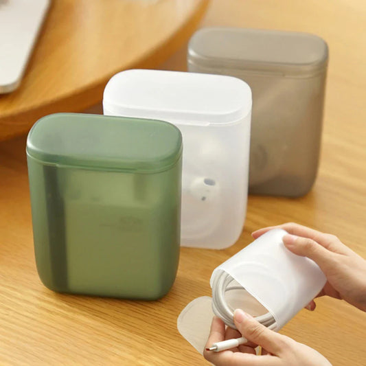 Transparent Storage Box with Lid – Cables, Jewelry Organizer Desktop Storage Box Oasis Select