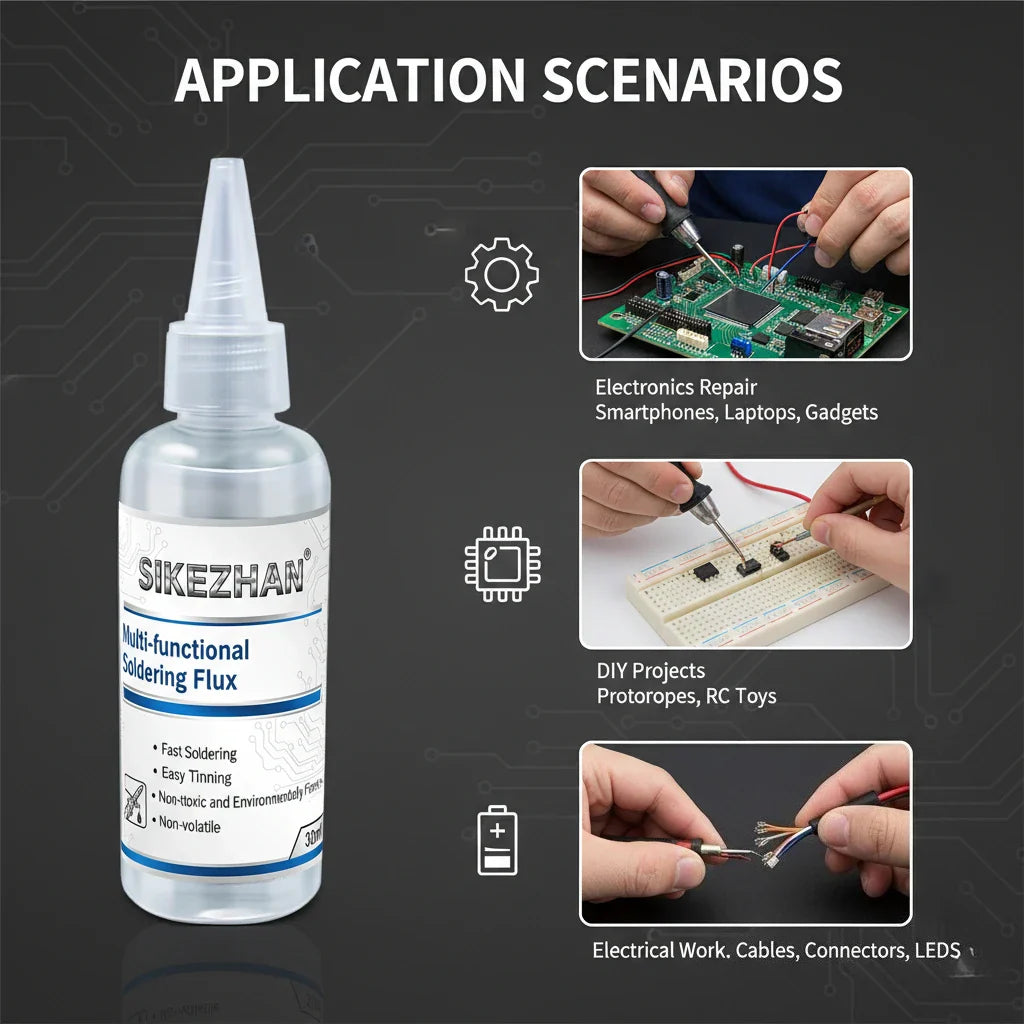 SIKEZHAN 30ml Liquid Soldering Flux – PCB BGA Metal Welding