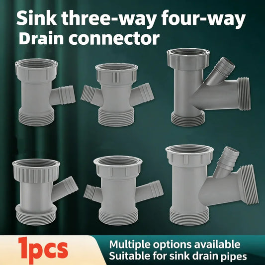 Y-Shape Sink Drain Adapter | Overflow Tube Hose Connector Drain Pipe Adapter Oasis Select