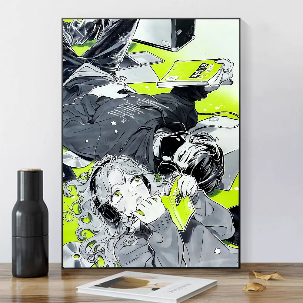 The Guy She Was Interested In Anime Canvas Poster | HD Wall Art