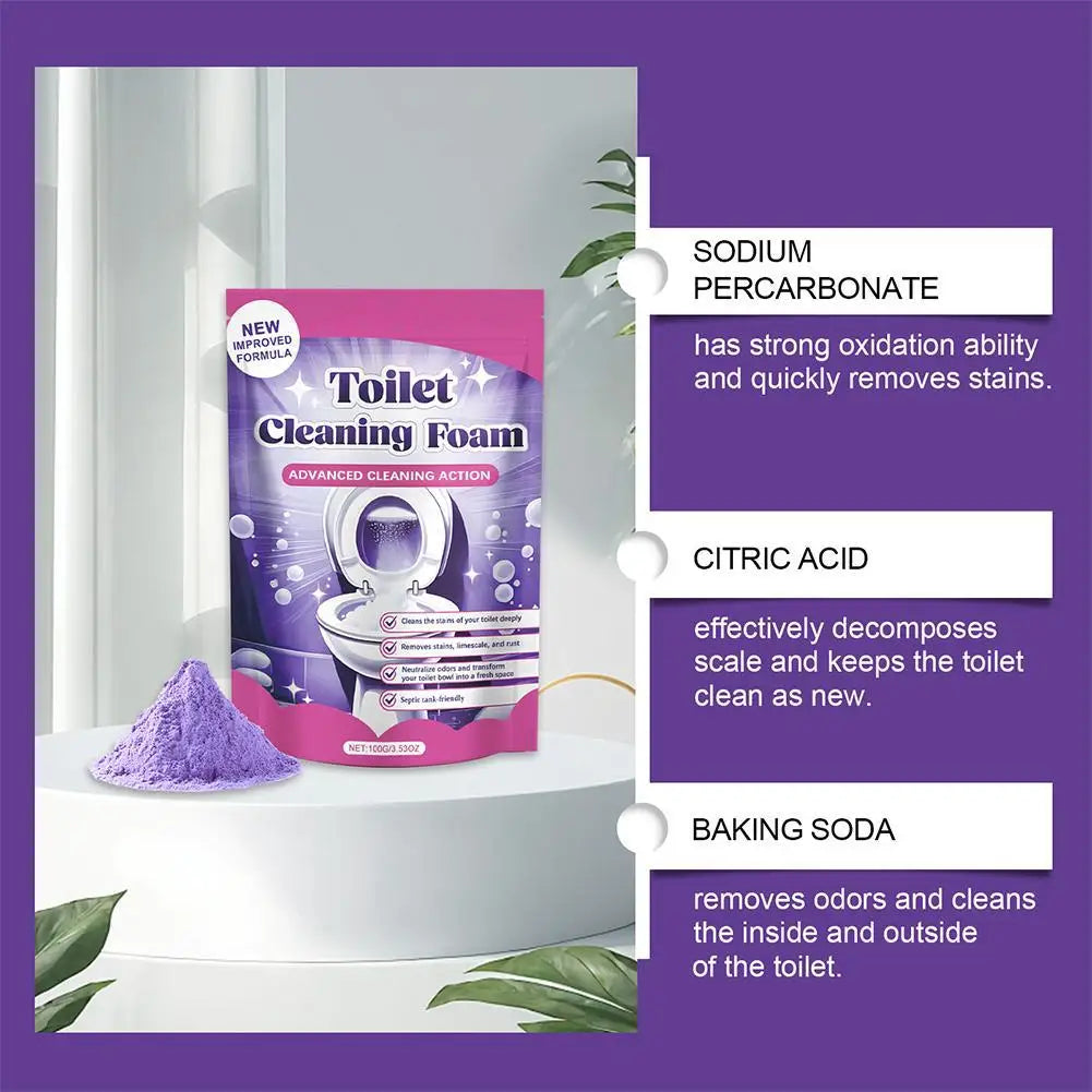 Efficient Toilet Bowl Cleaner Powder Foam for Deep Cleaning Peaceful Pleasures Health and Wellness