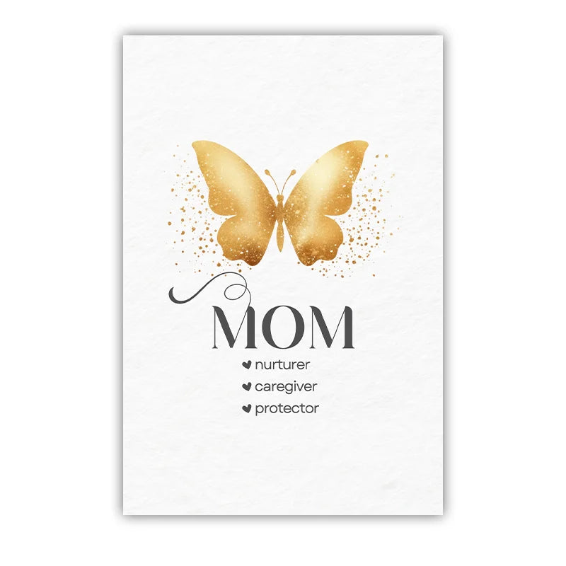 Nordic Yellow Flower Butterfly Canvas Wall Art | Modern Print Canvas Wall Art Peaceful Pleasures Health and Wellness 01 50x70cm NoFrame China Mainland