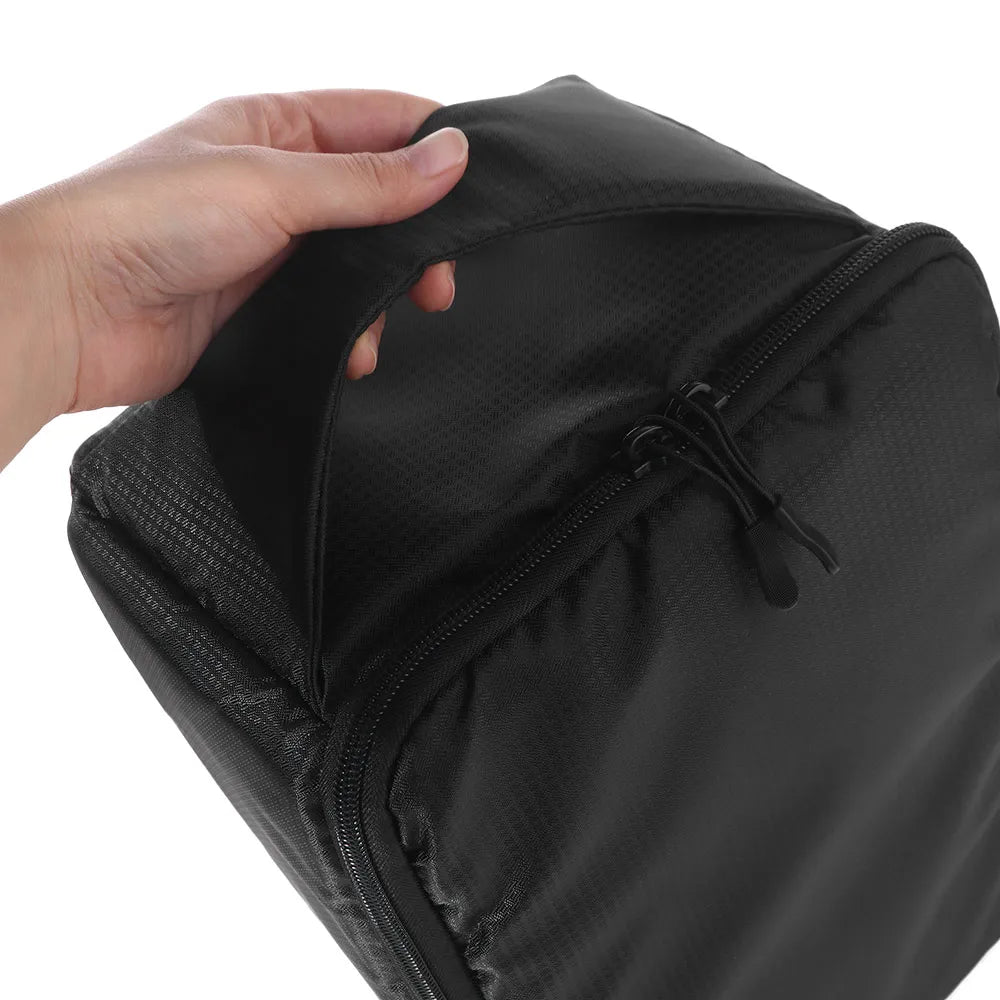 Removable SLR Camera Bag with Handle Detachable Divider Lenses Storage Case Collapsible Foldable Camera Lens Pouch Peaceful Pleasures Health and Wellness