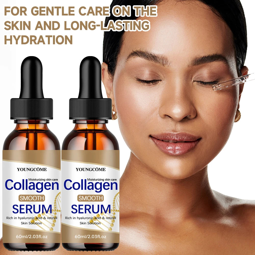 2PCS Hyaluronic Acid & Retinol Collagen Serum - Hydrating Face Care for All Skin Types - Daily Moisturizing Solution Peaceful Pleasures Health and Wellness