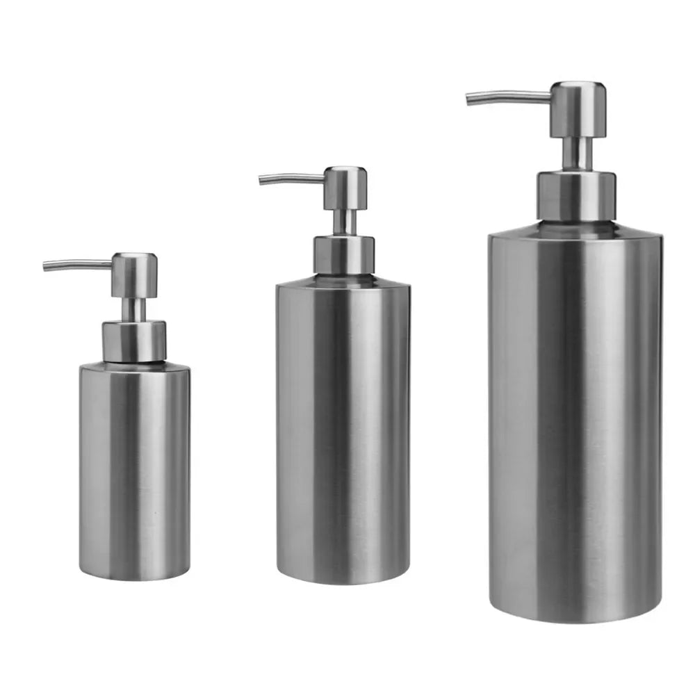 304 Stainless Steel Soap Dispenser – Silver & Rose Gold | 250–550ml