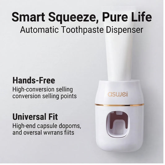 1pc Automatic Toothpaste Refill Rack – Squeezer & Storage Dispenser for Bathroom Organization Peaceful Pleasures Health and Wellness