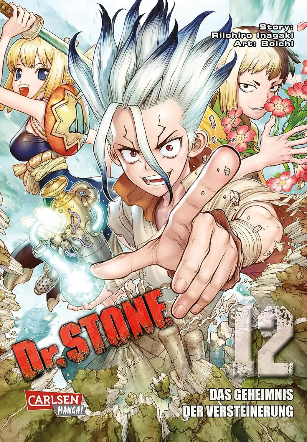 Dr. Stone Anime Canvas Wall Art Poster | Retro Graffiti Fan Gift