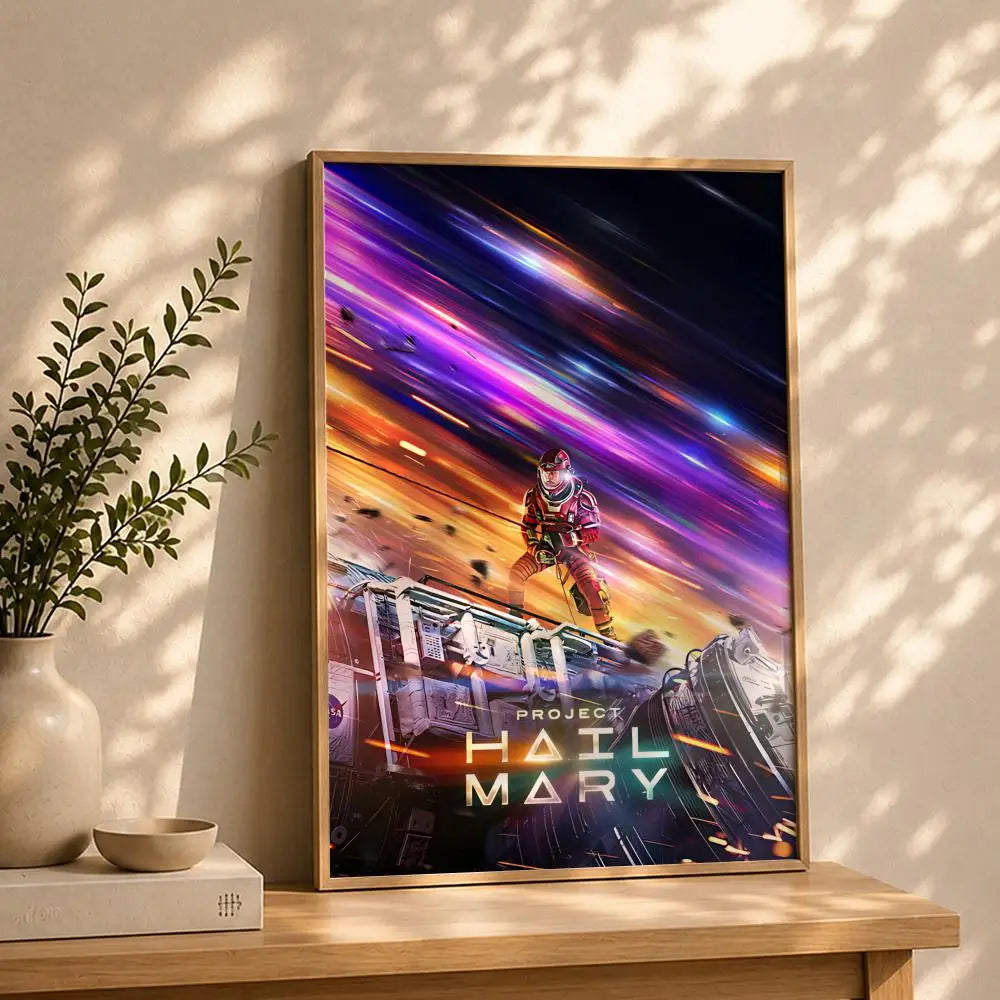 Project Hail Mary Movie Poster – HD Waterproof Self-Adhesive Art