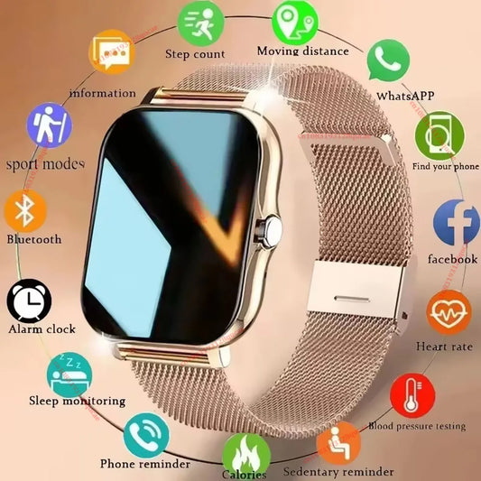 2026 Smart Watch 2.01'' HD Display Answer Make Call Message Preview Sport Modes DIY Dial Weather Forecast Smart Watch Men Women Peaceful Pleasures Health and Wellness