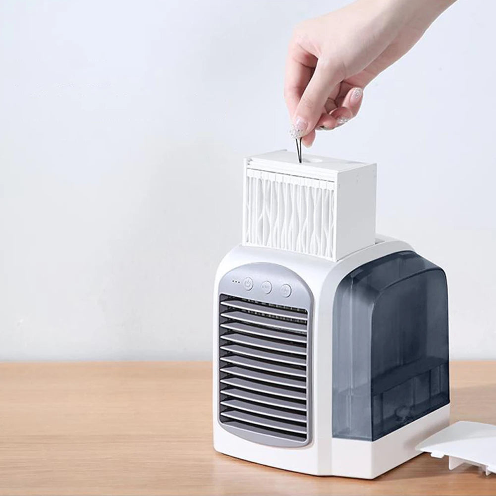 Portable USB Water-Cooled Desktop Fan & Air Cooler Peaceful Pleasures Health and Wellness