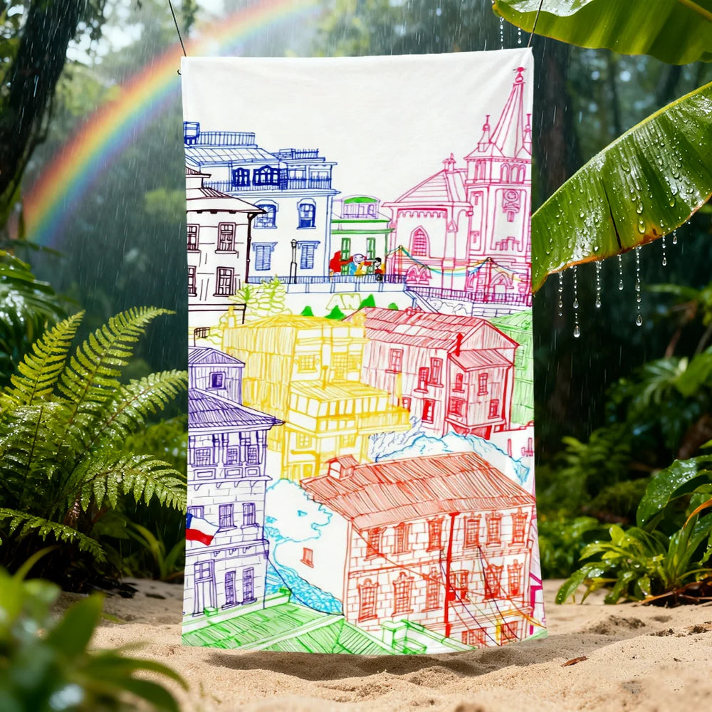Quick-Dry Beach Towel – Soft, Colorful, Lightweight | 11 Sizes Quick-Dry Beach Towel Peaceful Pleasures Health and Wellness
