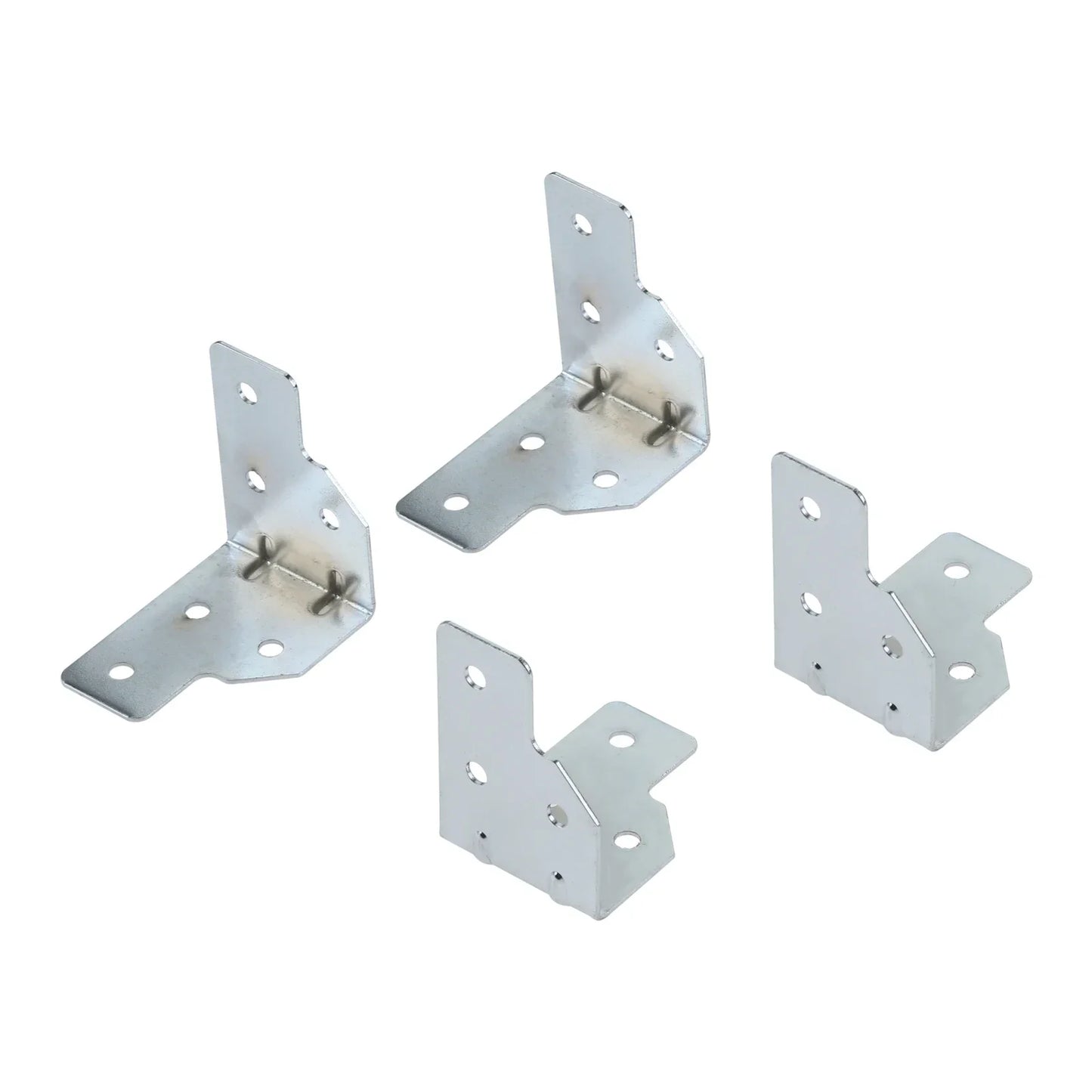 4-Pack Metal Corner Brackets for Flight Case & Wood Box Protection