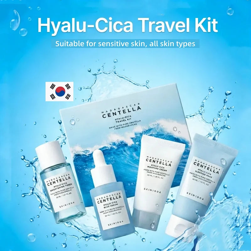 SKIN1004 Centella Hyalu-Cica & Poremizing Travel Kit 4pc Set K-Beauty Skincare Set Peaceful Pleasures Health and Wellness