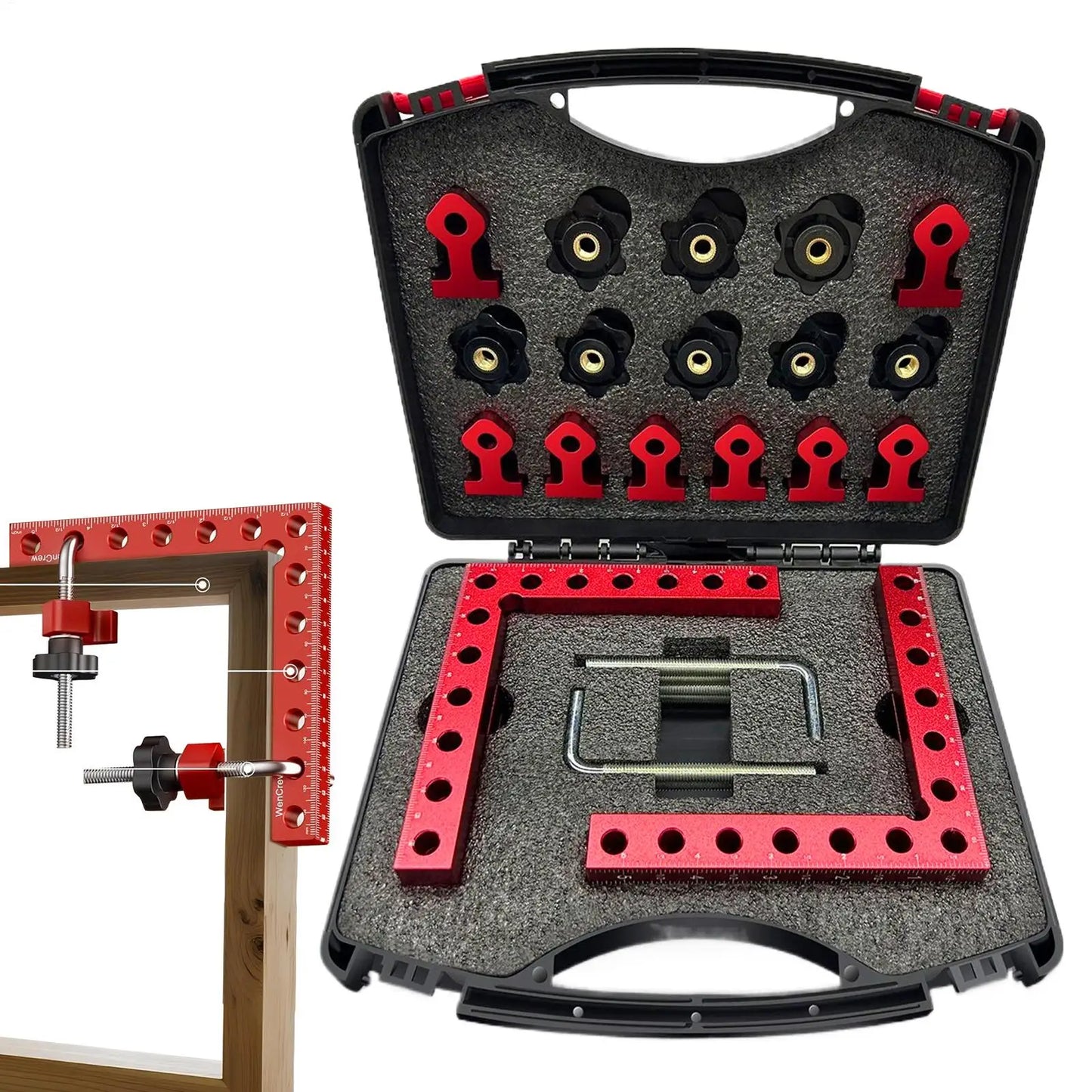 Aluminum Alloy 90 Degree Corner Clamps Right Angle Clamping Jig for Woodworking, Drawers Cabinets Boxes Picture Frames Peaceful Pleasures Health and Wellness