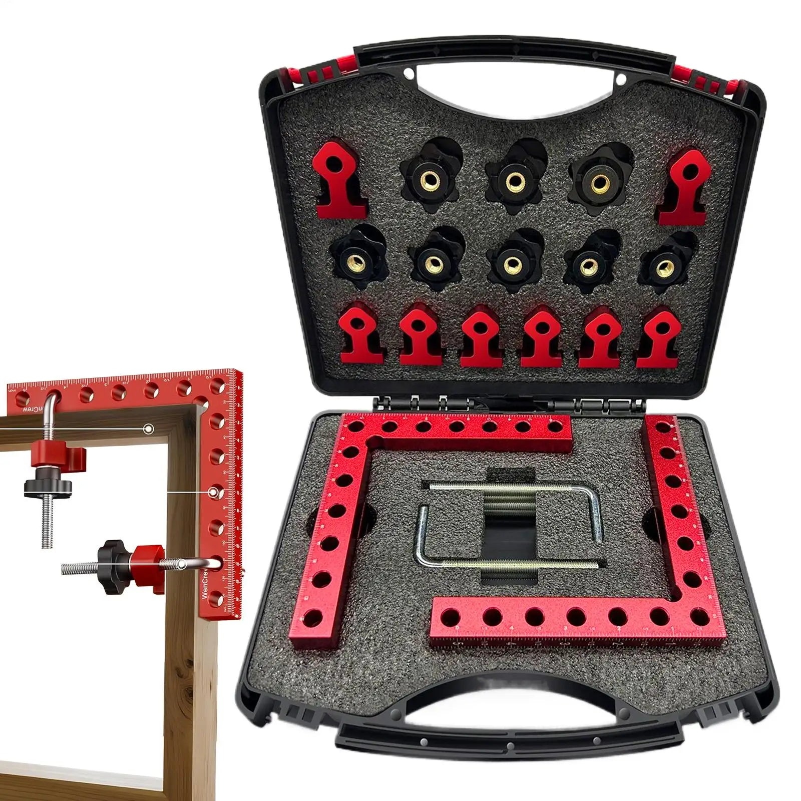 Aluminum Alloy 90 Degree Corner Clamps Right Angle Clamping Jig for Woodworking, Drawers Cabinets Boxes Picture Frames Peaceful Pleasures Health and Wellness