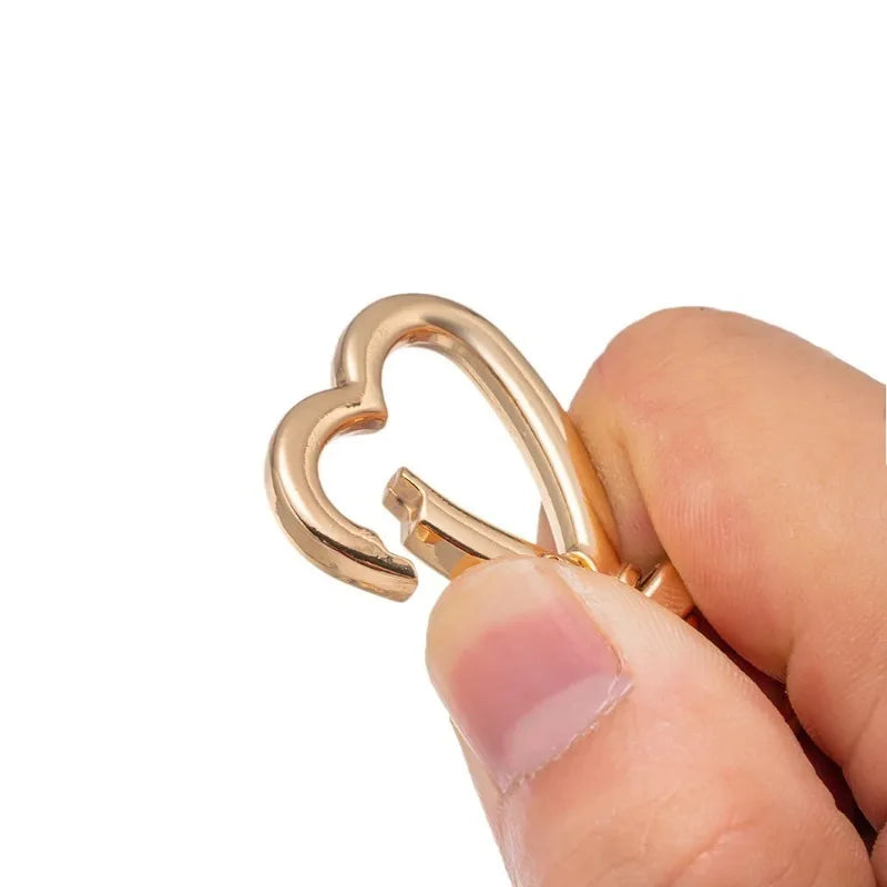 Heart Lobster Claw Clasps – Zinc Alloy Trigger Snap Hooks DIY