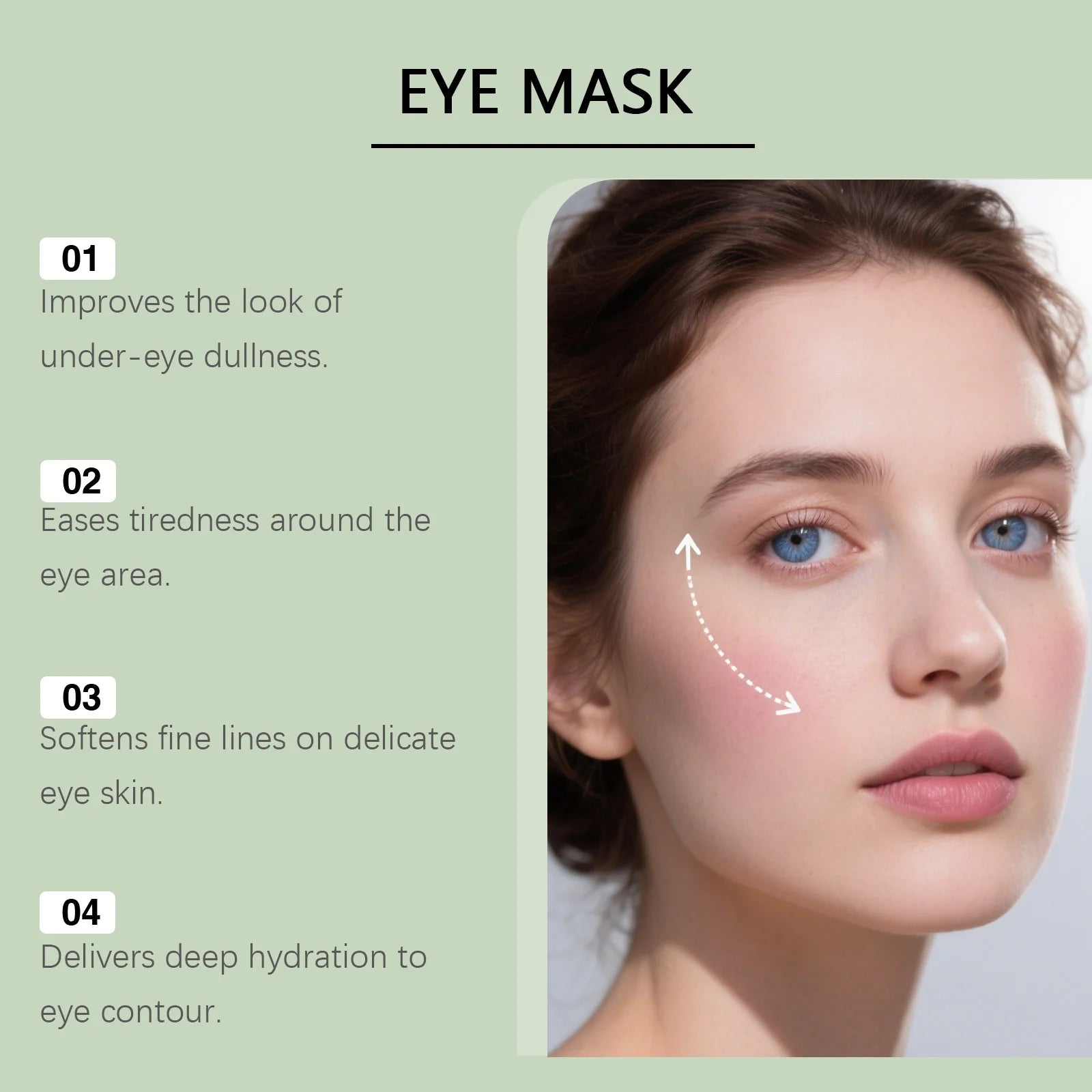 Hyaluronic Acid Under Eye Patches – Dark Circles, 30 Pairs Peaceful Pleasures Health and Wellness