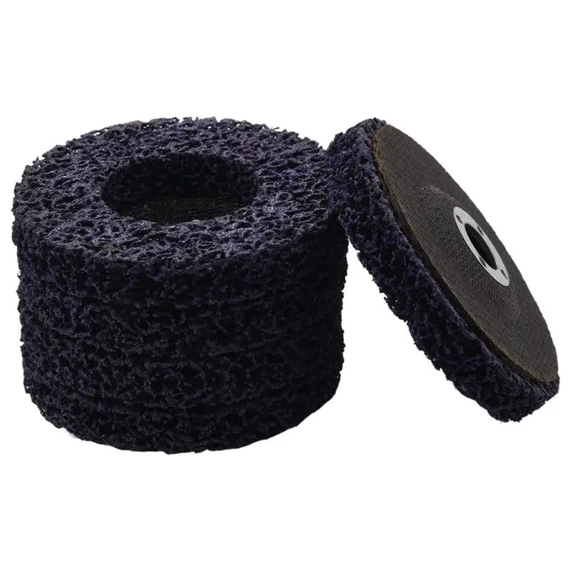 A36T-25Pcs Durable Poly Strip Disc Wheel 100X16mm Wood Metal Paint Rust Removal Clean Abrasive Tools For Angle Grinder Peaceful Pleasures Health and Wellness