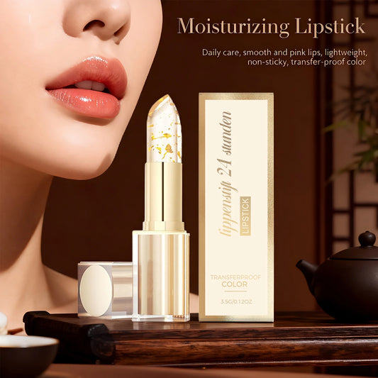 Color Changing Lipstick High Shine Fade Lip Line Gold Nourishing Lipstick Non-stick Long Lasting Moisturizing Lip Balm Peaceful Pleasures Health and Wellness