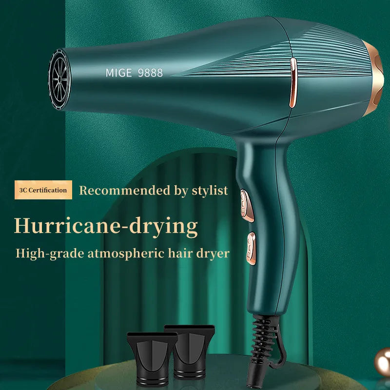 Fashionable High-Speed Hair Dryer High-Power Quick Drying Hair Care Silent Home Hair Salon Tools Buy 1 Get 6 Free Peaceful Pleasures Health and Wellness