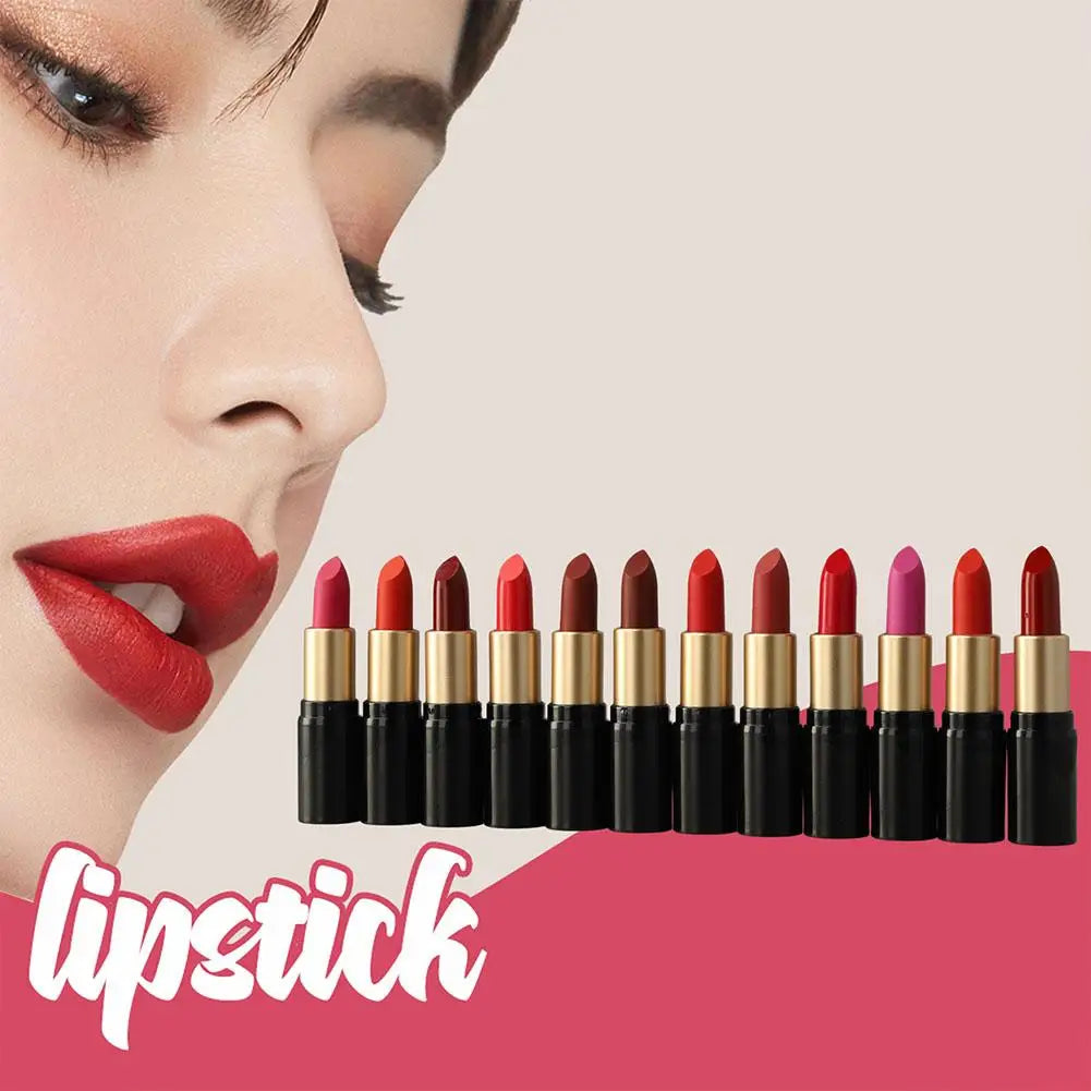 Matte Velvet Mini Tube Lipstick – Long-Lasting Waterproof & Sweatproof Double-Ended Lip Gloss | 12 Shades Peaceful Pleasures Health and Wellness