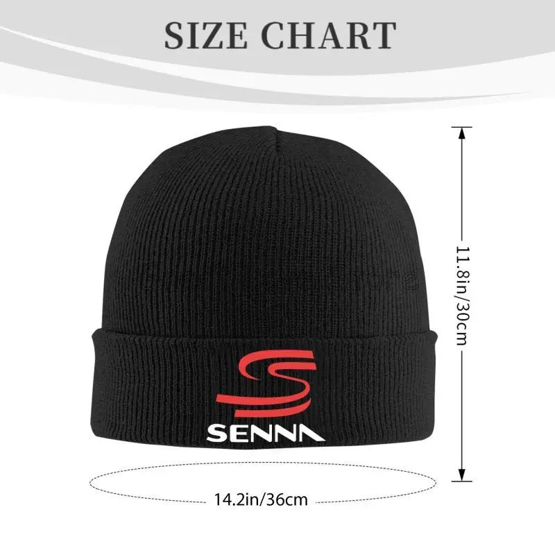 Ayrton Senna Print Beanie | Unisex Warm Winter Skull Cap