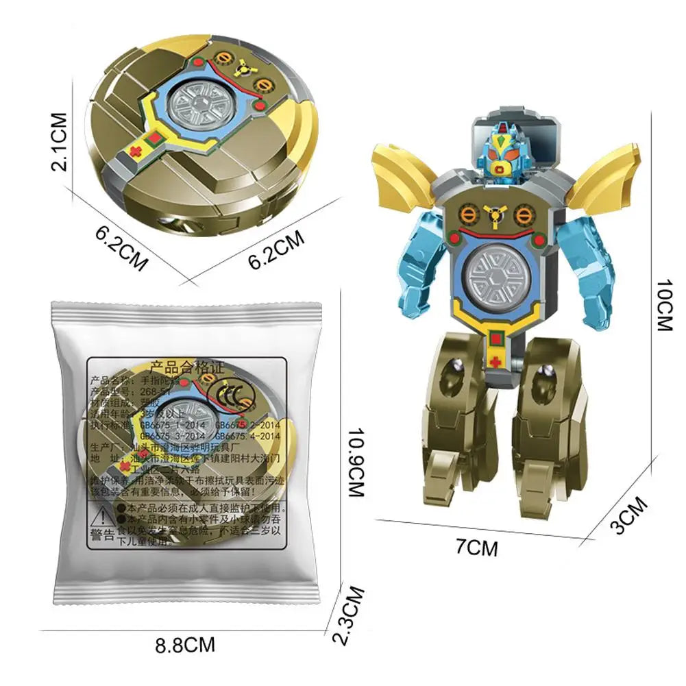 Robot Transformation Fidget Hand Spinner Toy – Kids & Adults