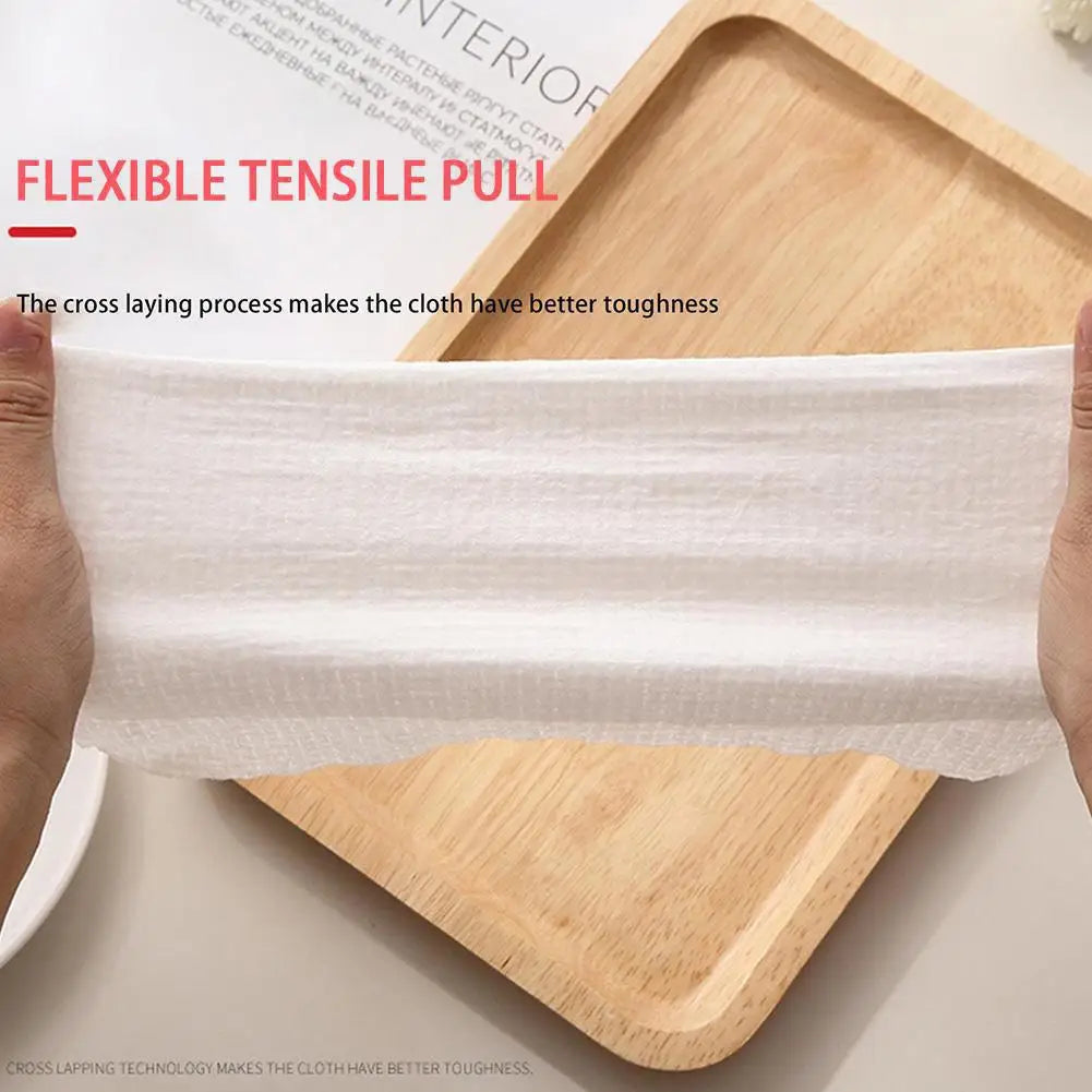 50-Pack Disposable Compressed Cotton Towels – Travel Washcloths