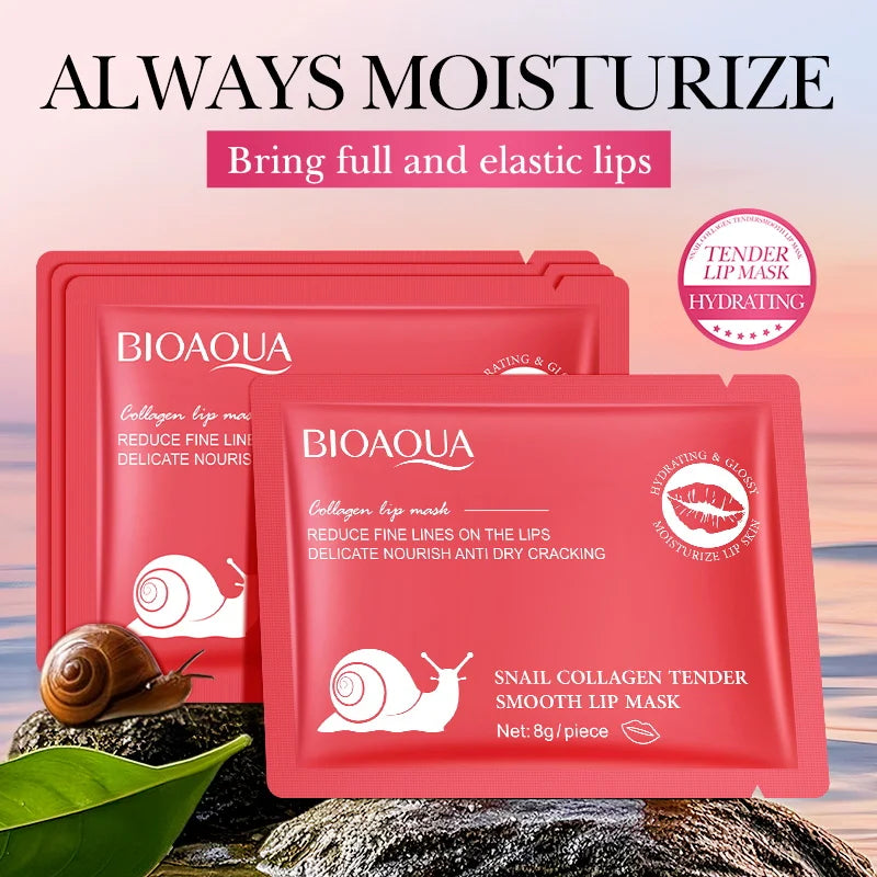 BIOAQUA Collagen Lip Mask 20pcs – Hydrating Lip Plumper