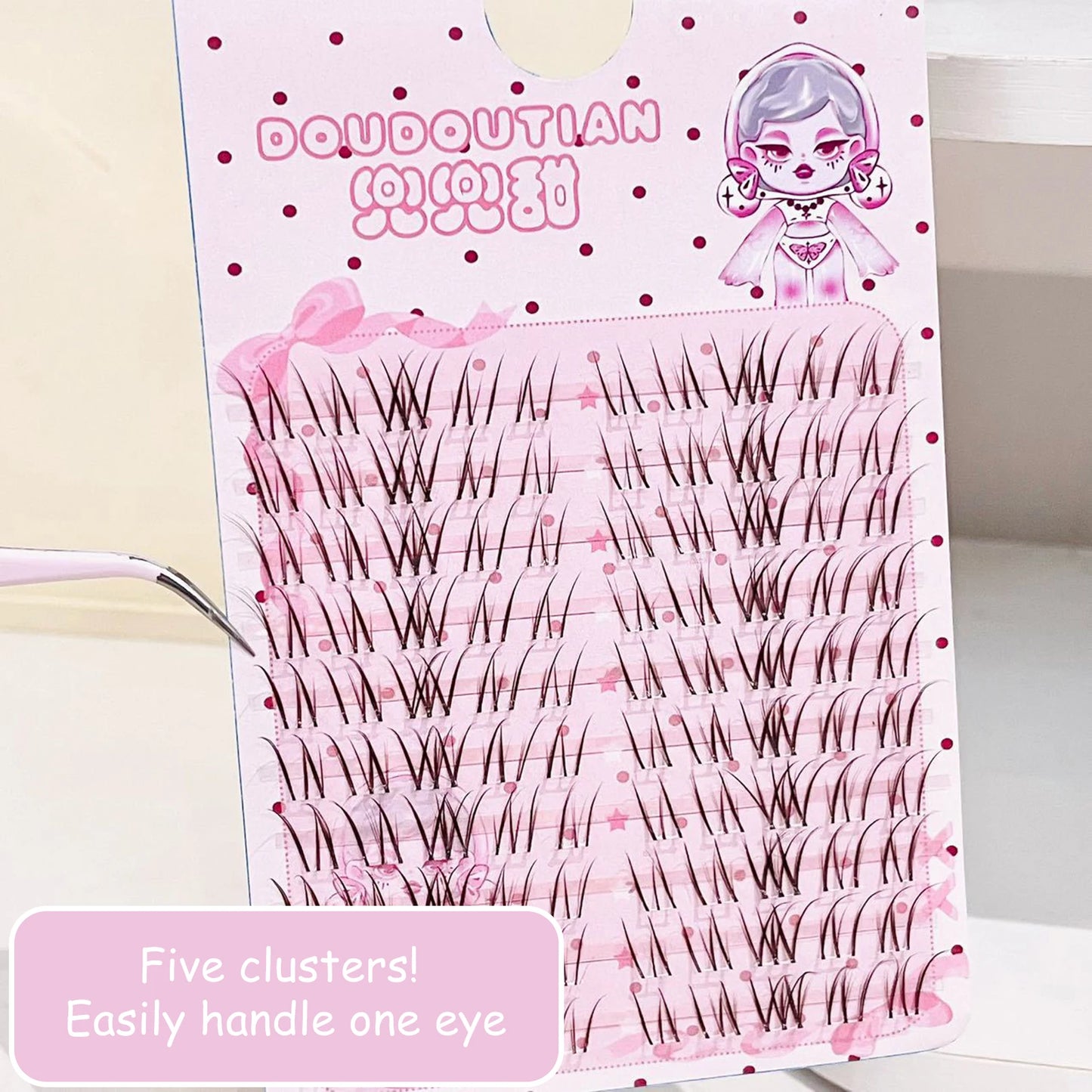 3/10 Rows Sweet Brown Wispy False Eyelashes Natural Airy Manga Style Eyelash Extension For Beginners 7-12mm Perfect Eye Makeup Peaceful Pleasures Health and Wellness