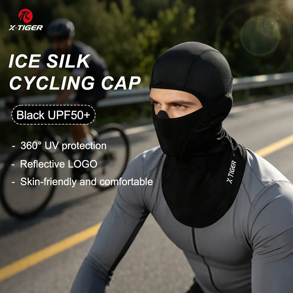 X-TIGER UPF50+ Cycling Balaclava Ice Silk UV Face Mask