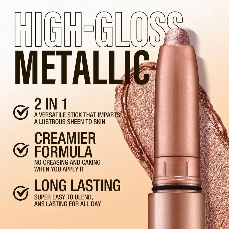 Waterproof Eyeshadow Pencil Stick | Matte Metallic Glitter