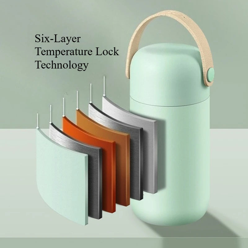 Macaron Mini Pocket Thermos Cup 150ml | Vacuum Insulated Flask Mini Thermos Flask Peaceful Pleasures Health and Wellness