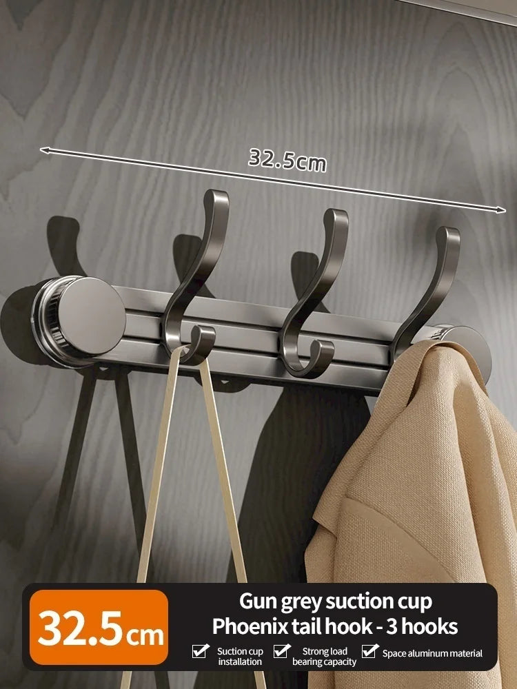 No-Drill Suction Cup Wall Hooks – Aluminum Set of 7 | Kitchen & Bath