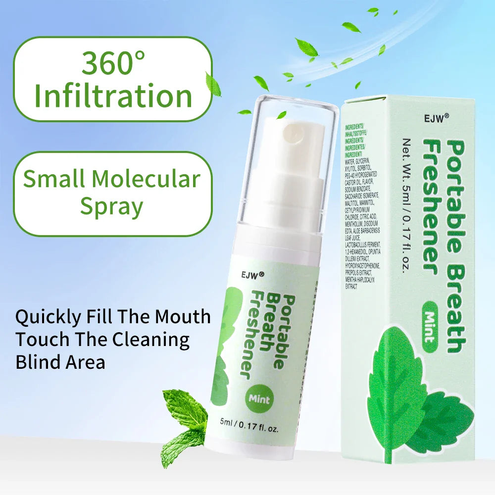 EJW Probiotic Oral Breath Spray – Mint, Peach & Grape Combo