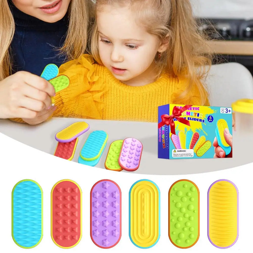 Magnetic Fidget Slider Sensory Toy Adults Kids Quiet Desk ADHD Autism