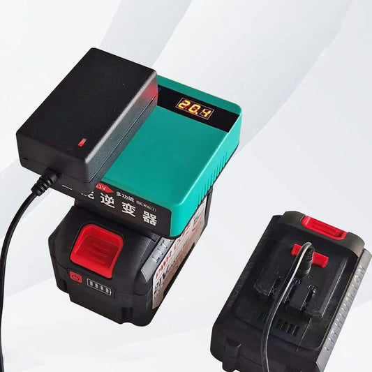 New Multi Function Lithium Battery Inverter DC 18-21V To AC 220V Outdoor Work Inverter With USB Intelligent Fast Charging Peaceful Pleasures Health and Wellness