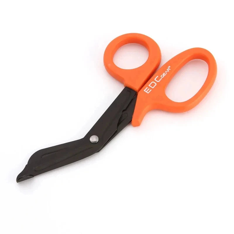 5/2/1PCS Medical Rescue Scissors Plastic Handle Stainless Steel Wound Gauze First Aid Scissors Practical Outdoor Nurse Scissor Peaceful Pleasures Health and Wellness 1PC Orange