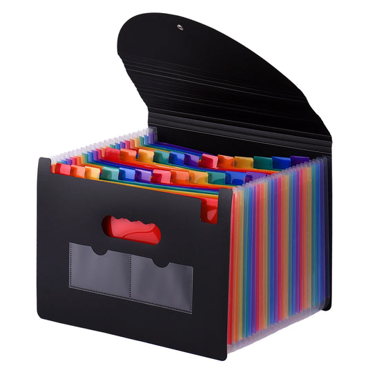 24-Pocket Expanding File Folder A4 | Accordion Document Organizer Accordion File Organizer Peaceful Pleasures Health and Wellness