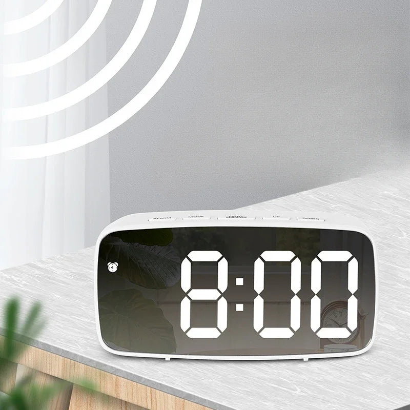LED Digital Alarm Clock – Voice Control, Snooze & Night Mode LED Alarm Clock Peaceful Pleasures Health and Wellness