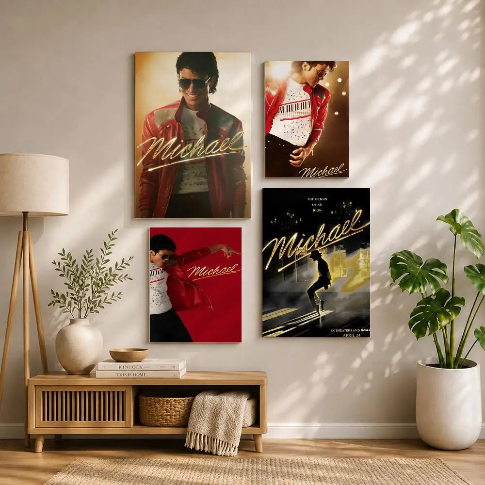 Movie-Michael Poster HD Self Adhesive Waterproof Wall Art Ideal for Home Office Dorm Bedroom Great Gift Peaceful Pleasures Health and Wellness