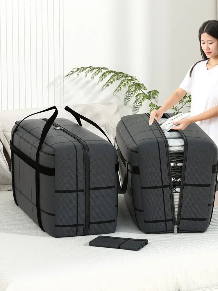 Large Foldable Clothing Storage Duffel Bag | Wardrobe Organizer