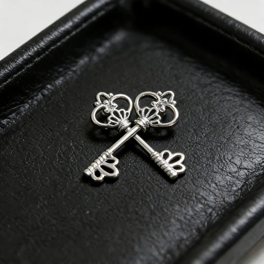 Helix Design Sense Niche Hollow Key Ear Bone Nail Titanium Steel Twist Screw Sleeping Non Removable Unique Ear Nail Accessories Peaceful Pleasures Health and Wellness