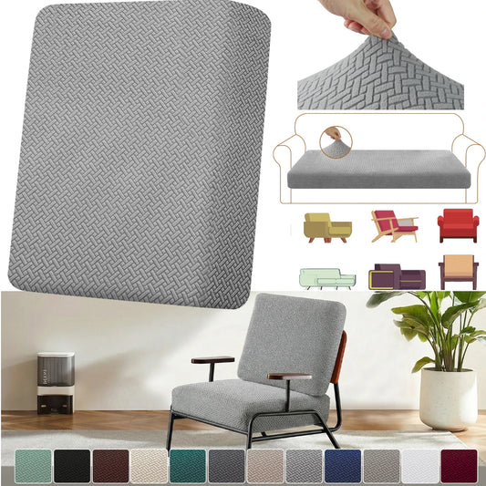 Sofa Seat Cushion Slipcovers 1Pc Soft Protector Cover Removable Furniture Covers Jacquard Patio Chair Anti Slip Anti-dust Covers Peaceful Pleasures Health and Wellness