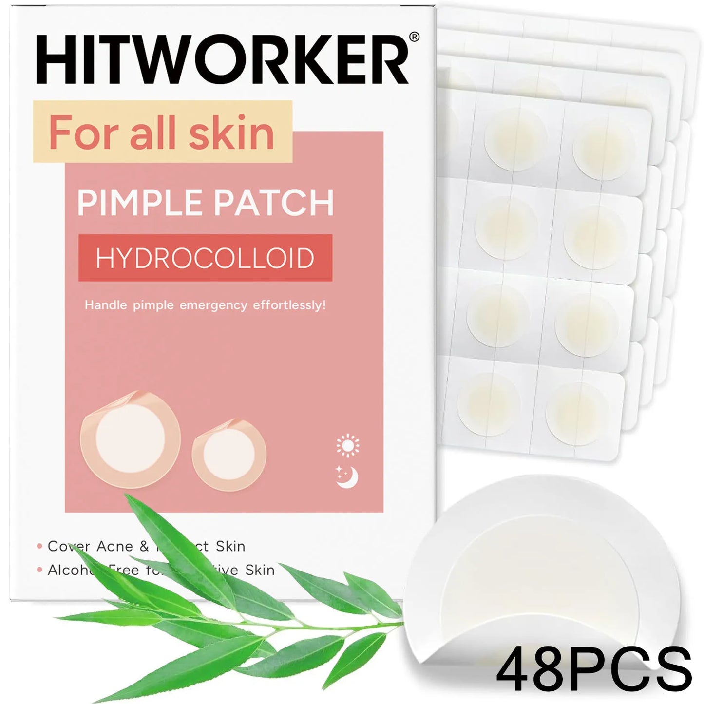 Invisible Waterproof Hydrocolloid Acne Patches – All Skin Types