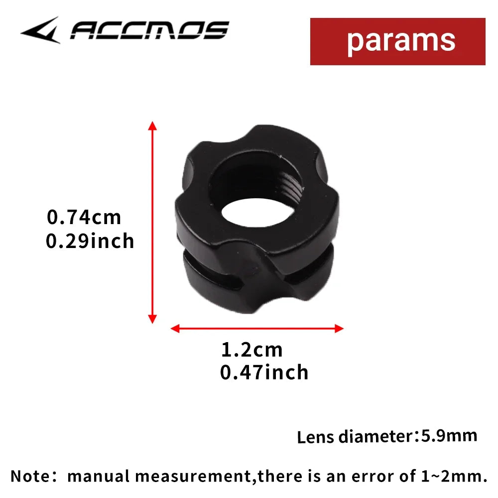 37 45 Degree Peep Sight Hole Aperture Inner Core Clarifier Lens 4X 6X